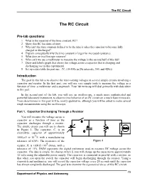 The RC Circuit