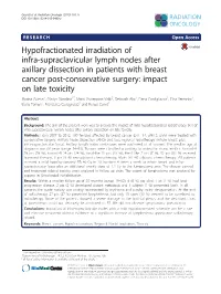 Hypofractionated Irradiation of Infra