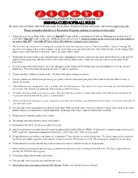 RULES Be Sure to Discuss These Rules with Your Team