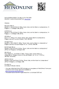 Sects, Cults, and the Attack on Jurisprudence. Rutgers Journal of Law and Religion, 14(2), 306-360