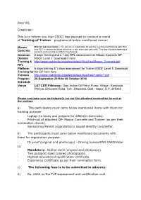 TOT Mason Concrete Level 3 at L&T CSTI Pilkhuwa Starting from 26 Sep 2016.Pdf