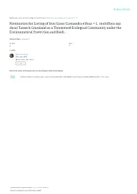 Under the Environment Protection and Biodiversity Conservation Act 1999