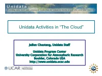 Unidata Activities in “The Cloud”