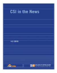 CSI in the News