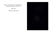 Nuclear Proliferation and Safeguards: Appendix Volume II, Part Two