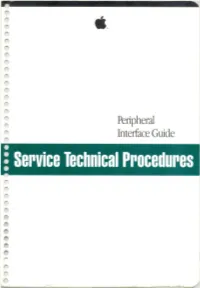 Service Technical Procedures
