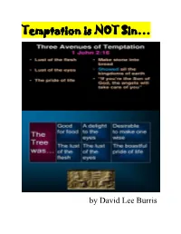 Temptation Is NOT Sin…