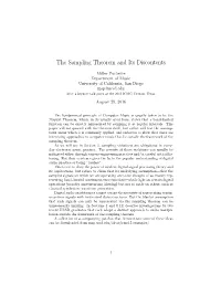 The Sampling Theorem and Its Discontents
