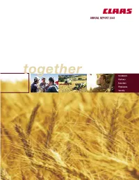 Annual Report 2003 Key Data for the Group According to Us Gaap Definitions Contact
