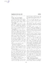 Department of the Army, Dod § 578.81
