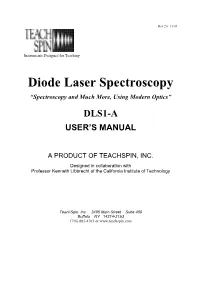 Diode Laser Spectroscopy