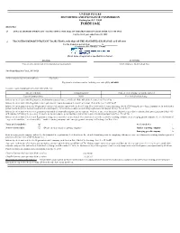 FORM 10-K (Mark One)