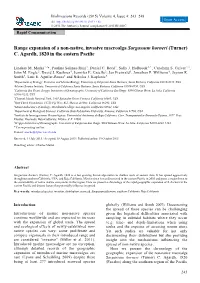 Range Expansion of a Non-Native, Invasive Macroalga Sargassum Horneri (Turner) C. Agardh, 1820 in the Eastern Pacific