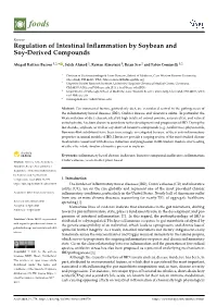 Regulation of Intestinal Inflammation by Soybean and Soy-Derived Compounds