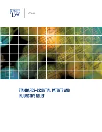 Standards-Essential Patents and Injunctive Relief