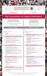 The Challenges of Liberal Democracy