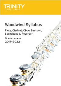 Woodwind Grades Syllabus
