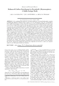 A Stable Isotope Study