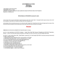 ANSWERED ON:23.10.2008 DEMAND for MORE GARIB RATH and SAMPARK KRANTI EXPRESS for UTTAR PRADESH Muqueem Shri Mohammed