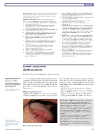 Aphthous Ulcers
