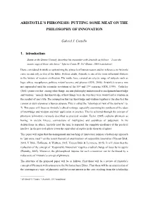 Aristotle's Phronesis: Putting Some Meat on The