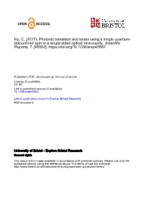 Photonic Transistor and Router Using a Single Quantum-Dot-Confined Spin in a Single-Sided Optical Microcavity