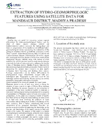 Study of Hydro-Geomorphological