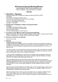 2015 ACF AGM Minutes