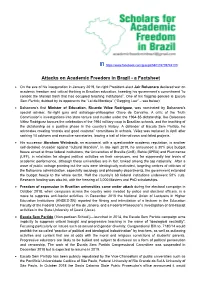 Attacks on Academic Freedom in Brazil - a Factsheet