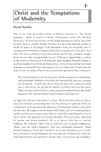 Christ and the Temptations of Modernity