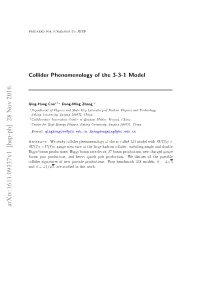 Collider Phenomenology of the 3-3-1 Model