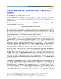 Ninness on Helfferich, 'Thirty Years' War: an Anthology of Sources'