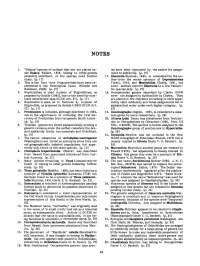 1. "Dalaca" Species of Authors That Are Not Placed Un- Der Dalaca Walker