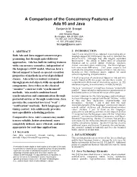 A Comparison of the Concurrency Features of Ada 95 and Java Benjamin M