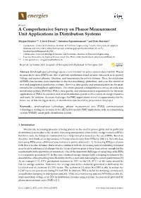 A Comprehensive Survey on Phasor Measurement Unit Applications in Distribution Systems