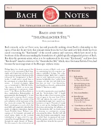 Bach Notes No. 5