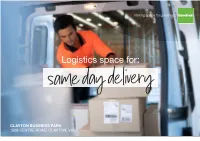 Logistics Space For: Logistics Space For