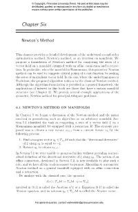 Optimization Algorithms on Matrix Manifolds