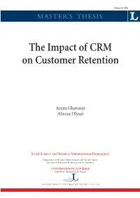 The Impact of CRM on Customer Retention