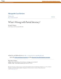 What's Wrong with Partial Intestacy? Richard F