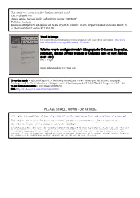 Word & Image 'A Better Way to Read Great Works': Lithographs By
