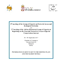 8Th Meeting of the Group of Experts on Protected Areas and Ecological
