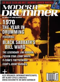 Black Sabbath's Bill Ward the Year in Drumming
