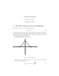 Gaussian Integrals