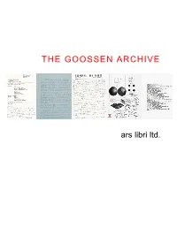 Goossen Archive