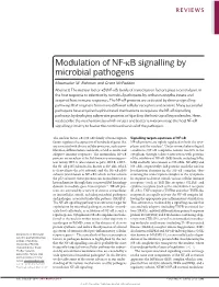 Modulation of NF-Κb Signalling by Microbial Pathogens