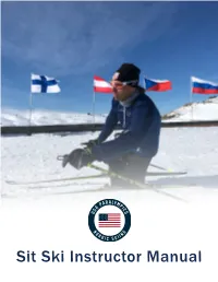 Nordic Sit Ski Instructor Manual