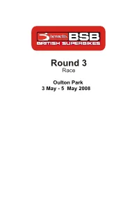 Round 3 Race