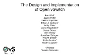 The Design and Implementation of Open Vswitch