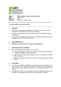 Chief Executive's Report PDF 354 KB